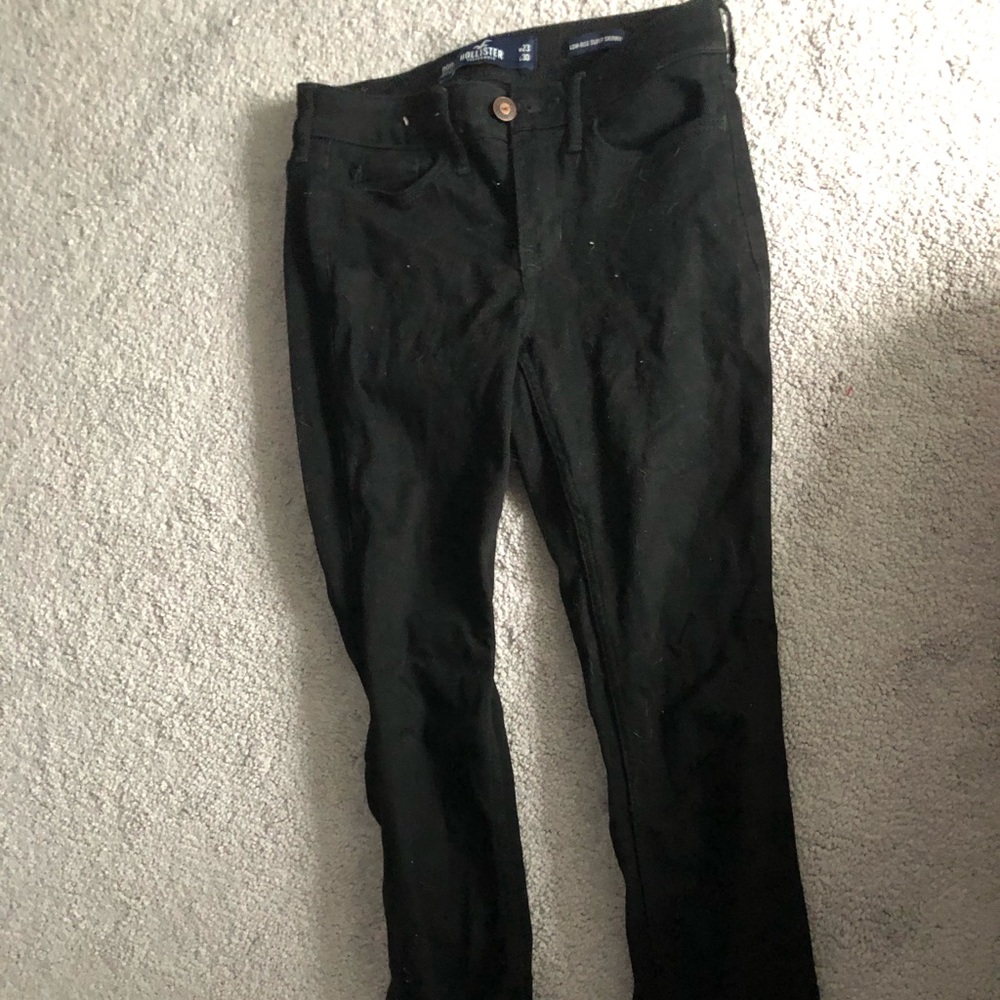 girls hollister black jeans
